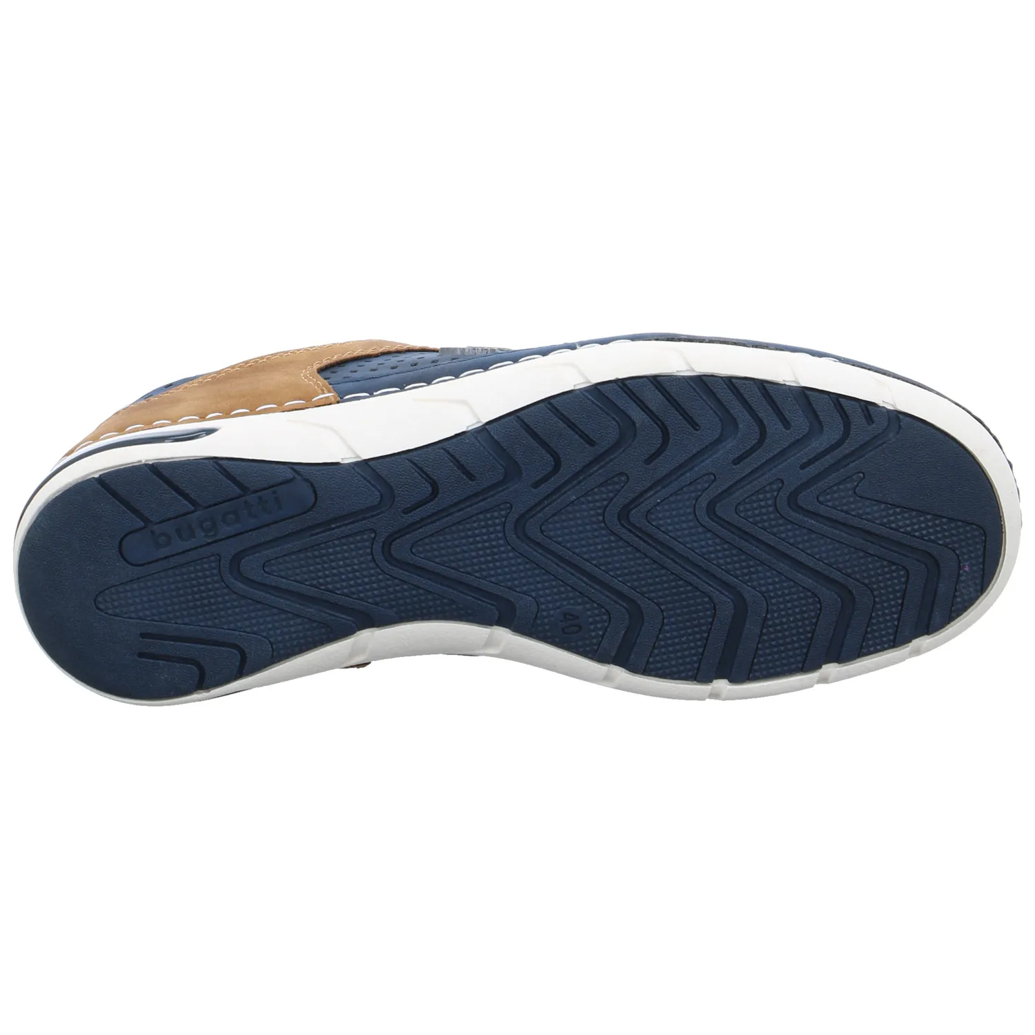 BUGATTI SHOES Halbschuhe Sneaker Blau Lederimitat