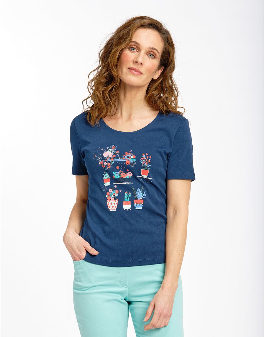 T-shirt marine coton BIO