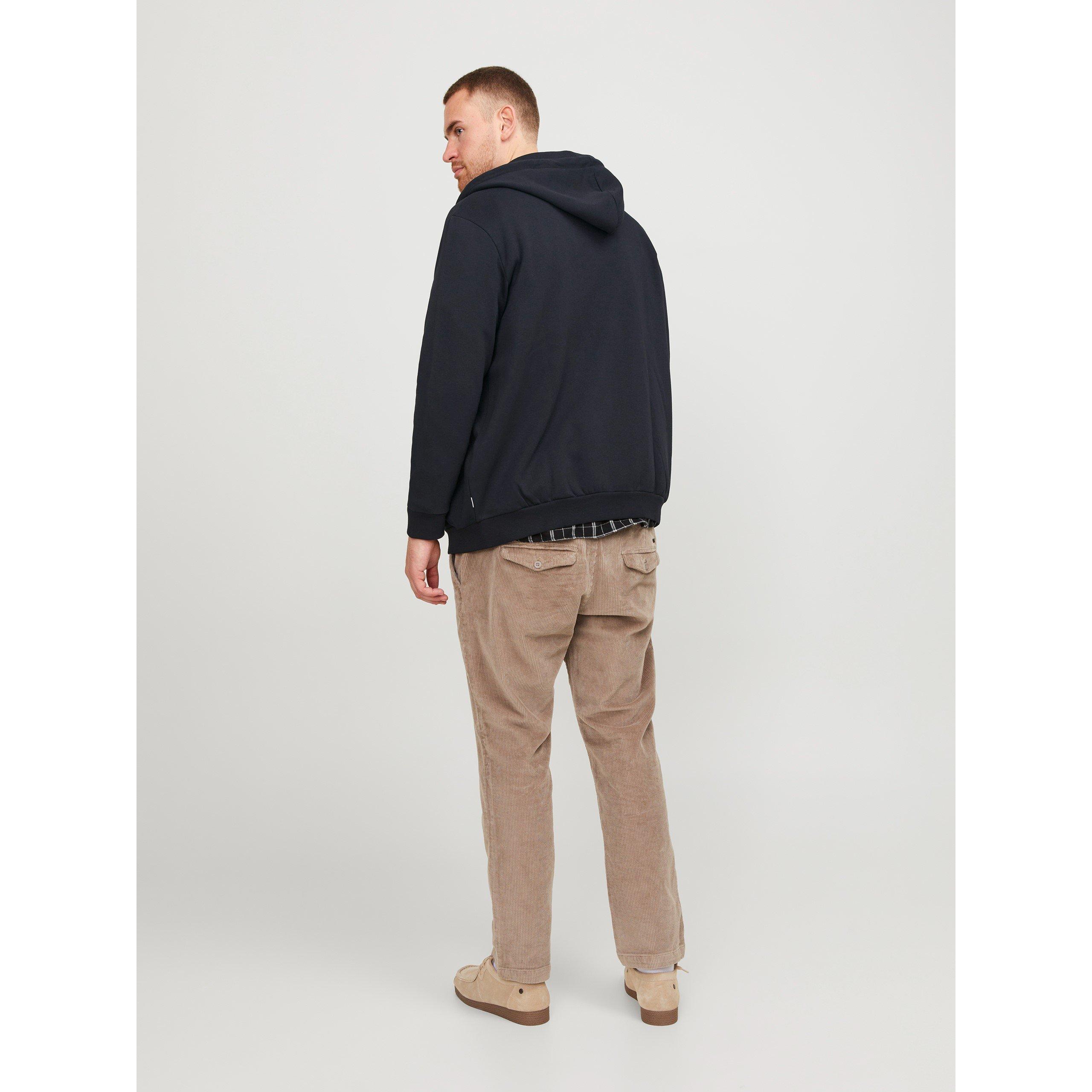 Jack and Jones Jack Bradley Zip Hoodie Mens Plus Size
