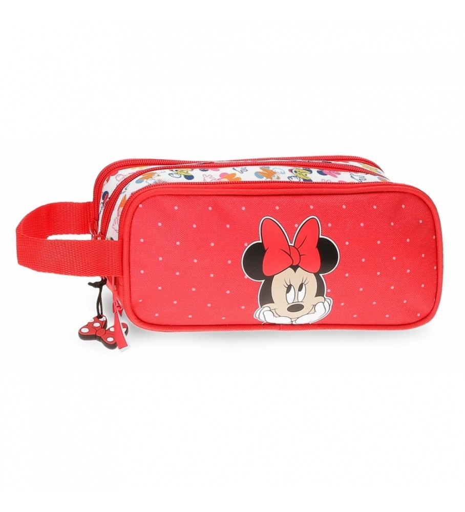 Estojo para lápis Joumma Bags Minnie Diva vermelho - 22x10x9cm -
