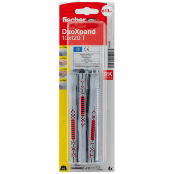 Fischer DuoXpand constructieplug 10x120 mm 4 stuks