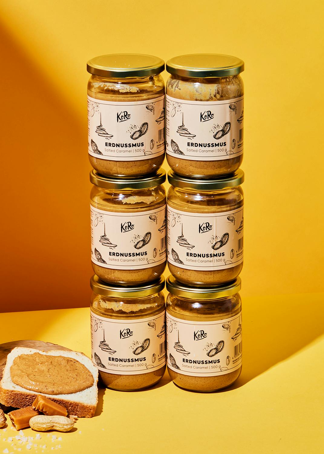 Erdnussmus Salted Caramel 6 x 500 g