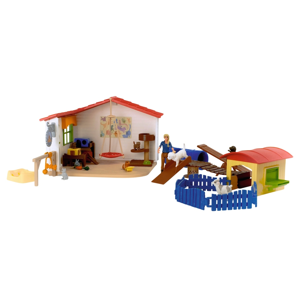 Schleich Farm World 42607 Haustierhotel-Set