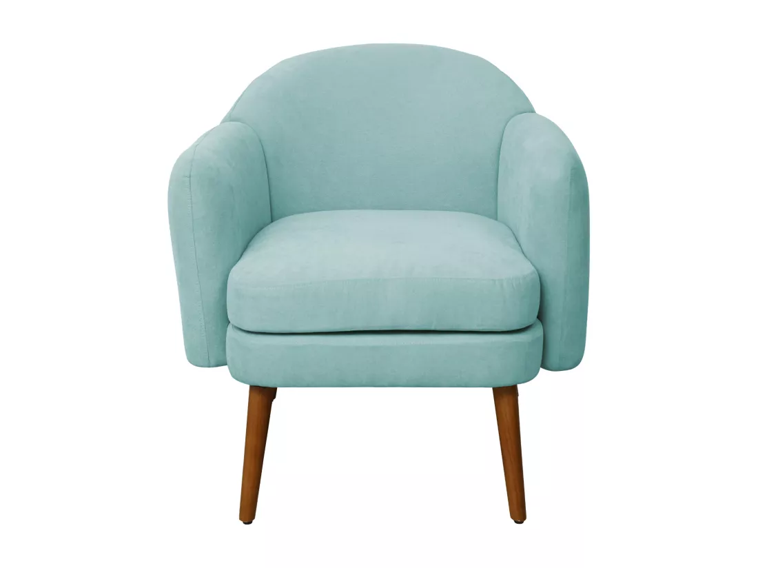 Fauteuil rembourré accoudoirs moderne