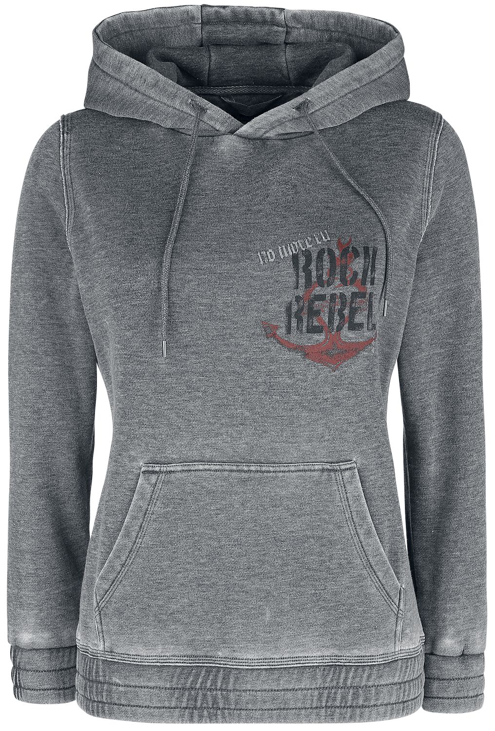 Sweat à Capuche Délavé | Rock Rebel by EMP Sweat-shirt à capuche