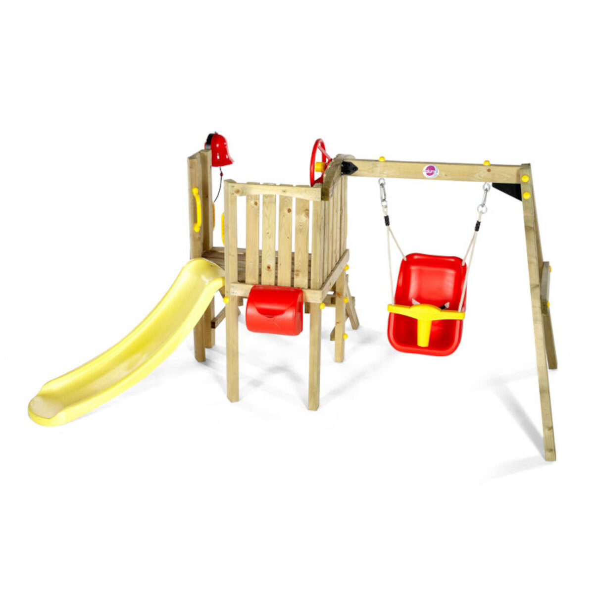 Authentic Sports & Toys Authentic Sports Plum Holz Kleinkinder Turm mit Babyschaukel
