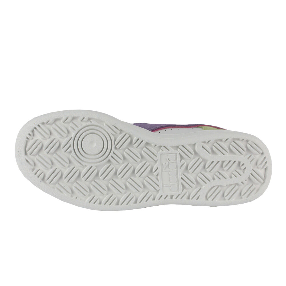 Tênis Diadora Magic Basket Low C9736 Branco/Potpourri/Azul