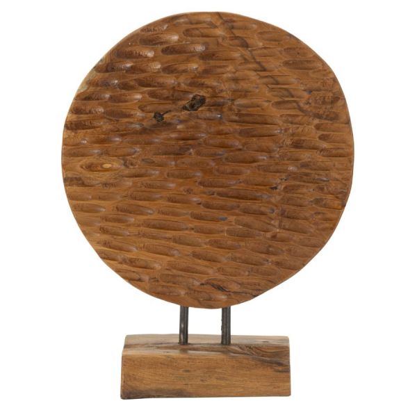 Mauro Ferretti Escultura de Moedas em Teca Reciclada cm 30X15,5X40 (peças Únicas - Não Substituídas em Série) - 0119580000