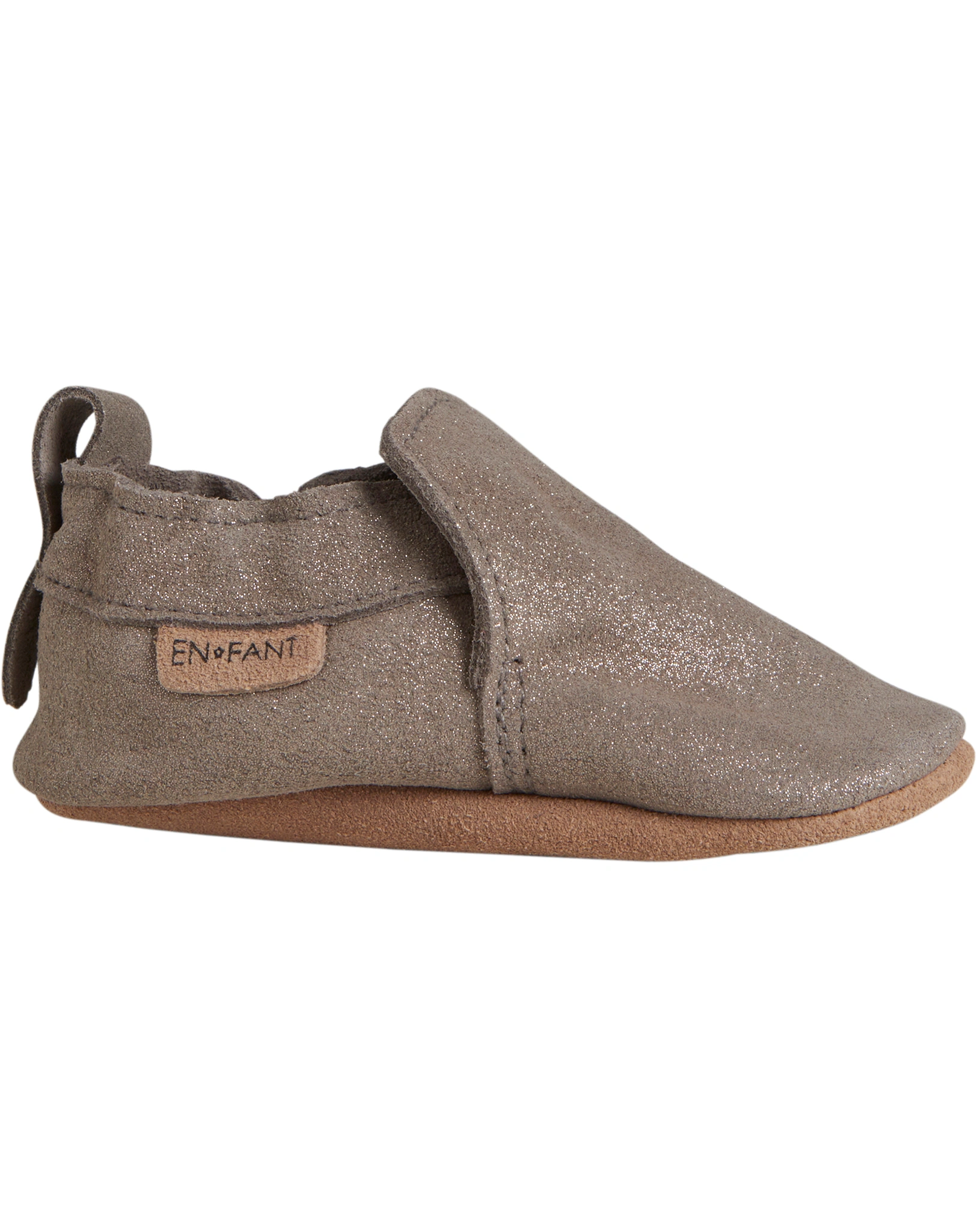 Krabbelschuhe GLITTER in chocolate chip