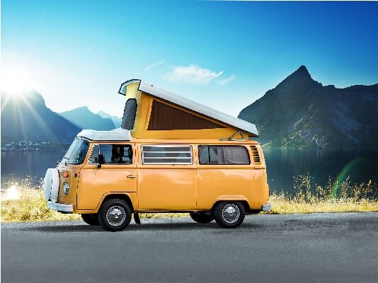 Revell - Vw T2 Camper Bil Byggesæt - 1:24 - Easy Click - 07676