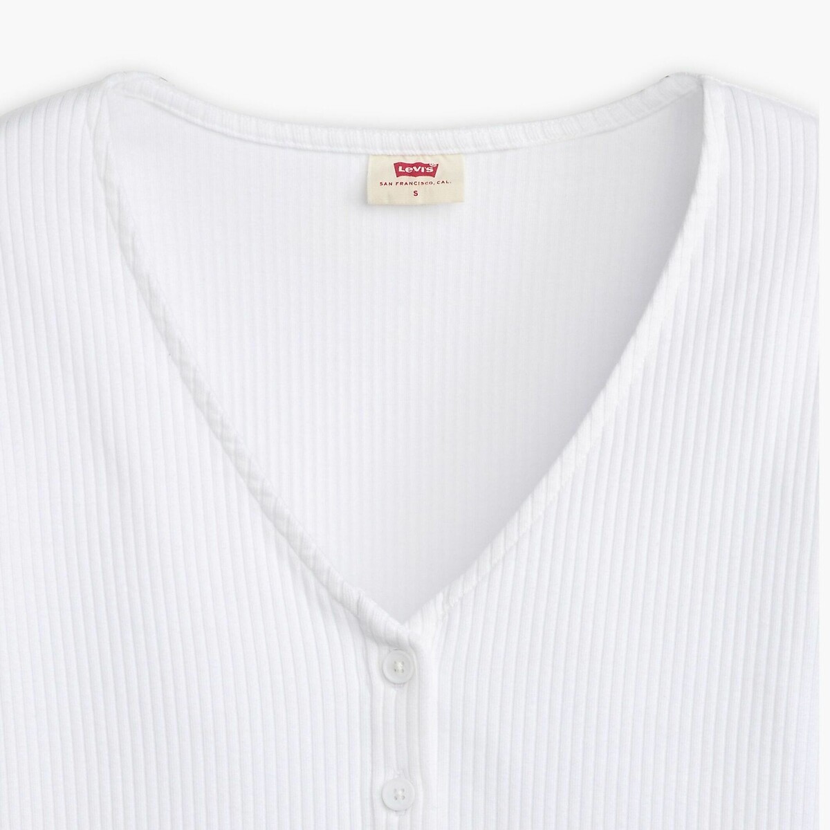 Camiseta de manga comprida com decote em V da Levi's