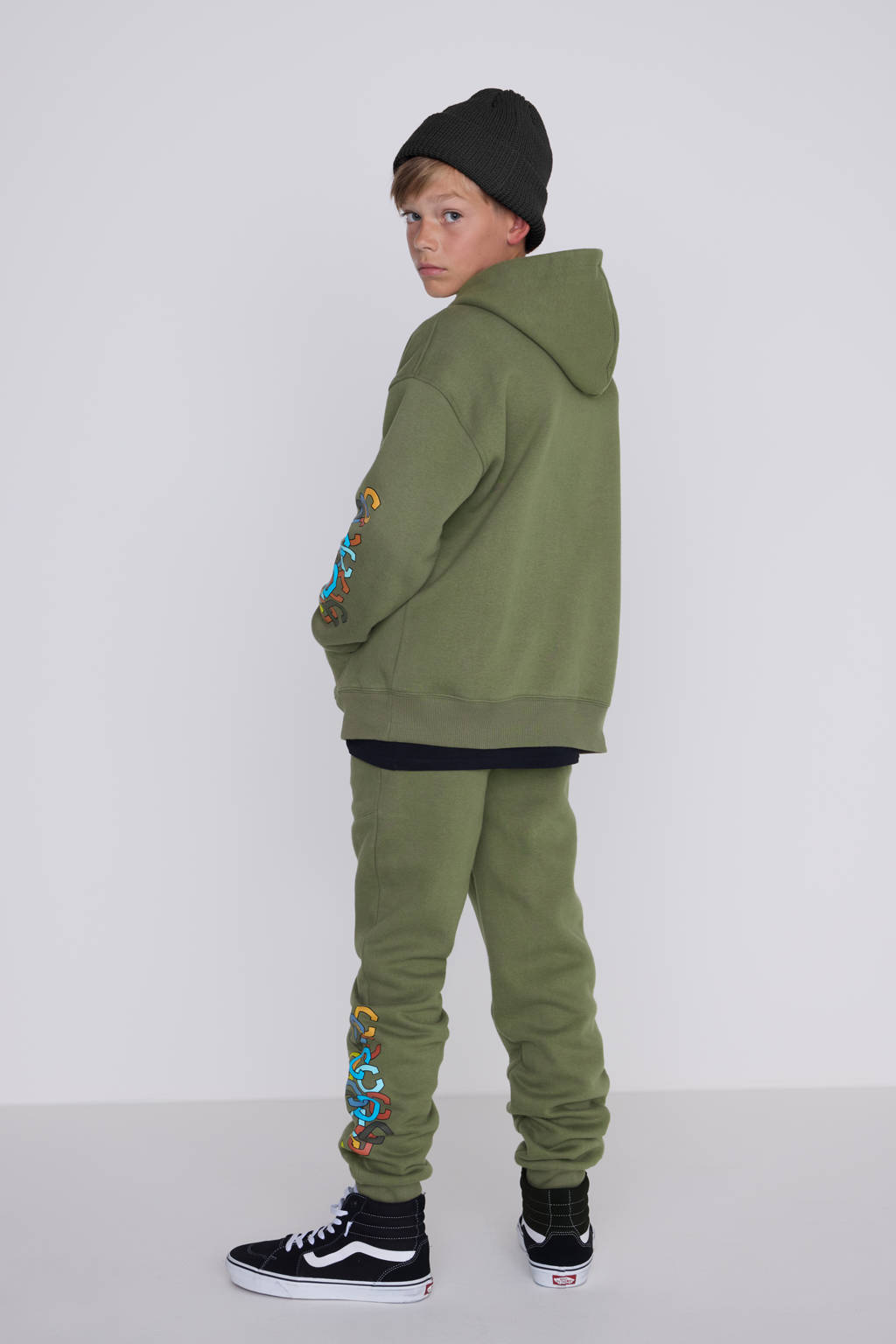 Coolcat hoodie Nelson khaki