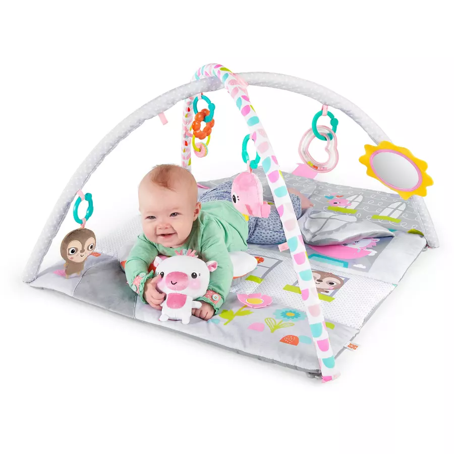 Bright Starts Puppenhaus Spieldecke mit Spielbogen