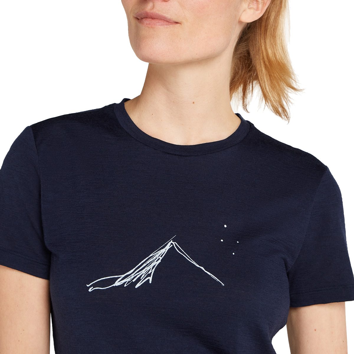 Icebreaker Merino 150 Tech Lite Southern Constellation T-Shirt Damen midnight navy