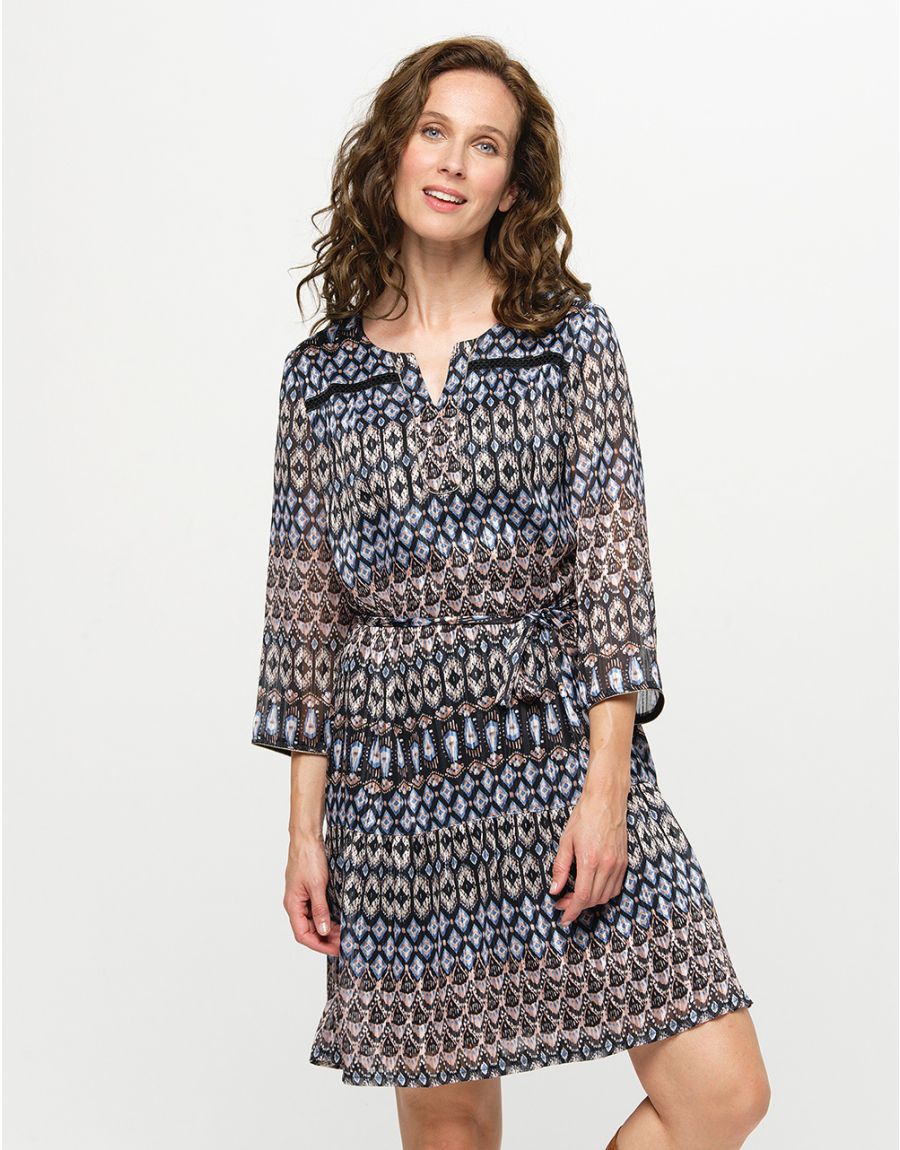 Robe droite imprimée