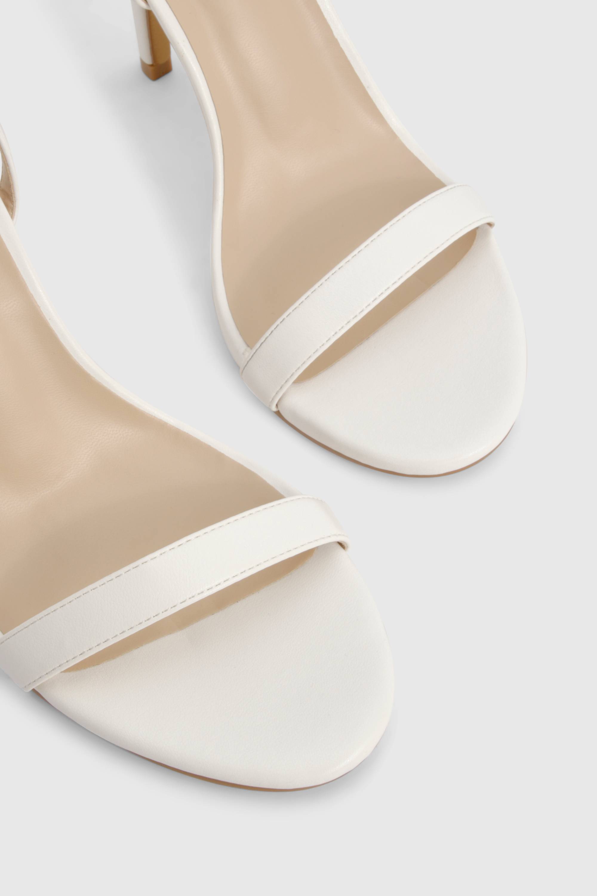 boohoo Wide Fit Barely There Heels