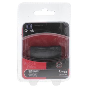 Q-Link HDMI adapter gold plated recht female/female