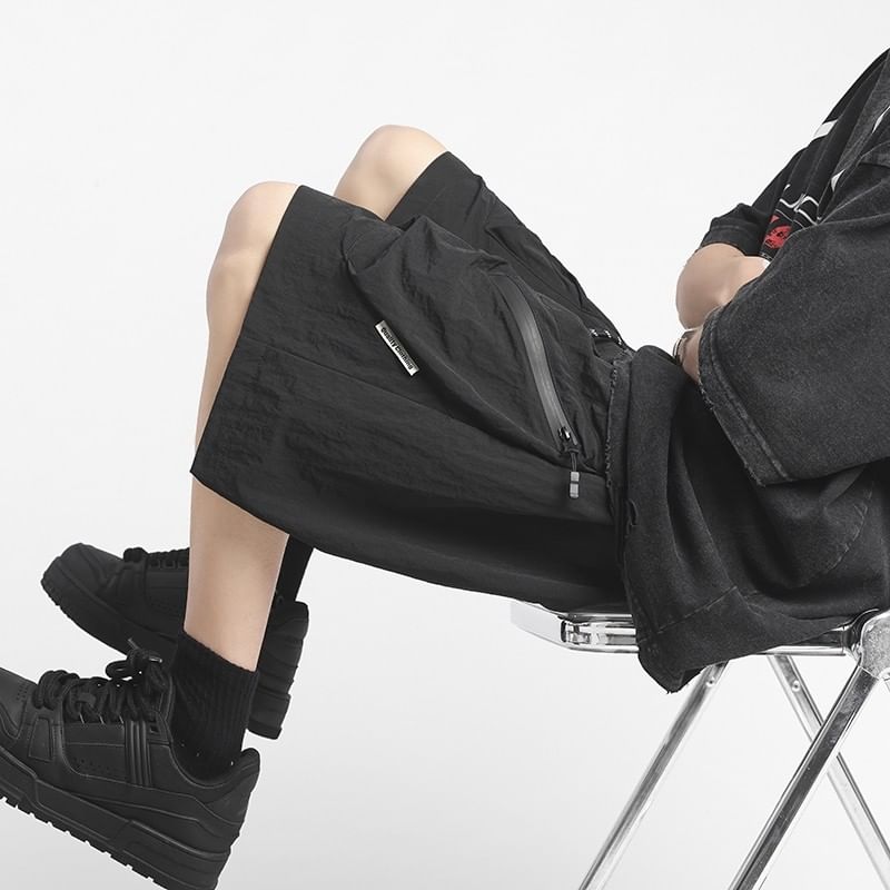 Breeson - Cargoshorts met trekkoord in de taille en wijde pijpen