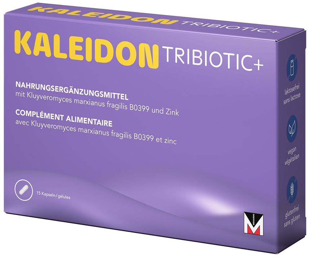 KALEIDON Tribiotic+<br>15 Stück, Blister, Kapsel
