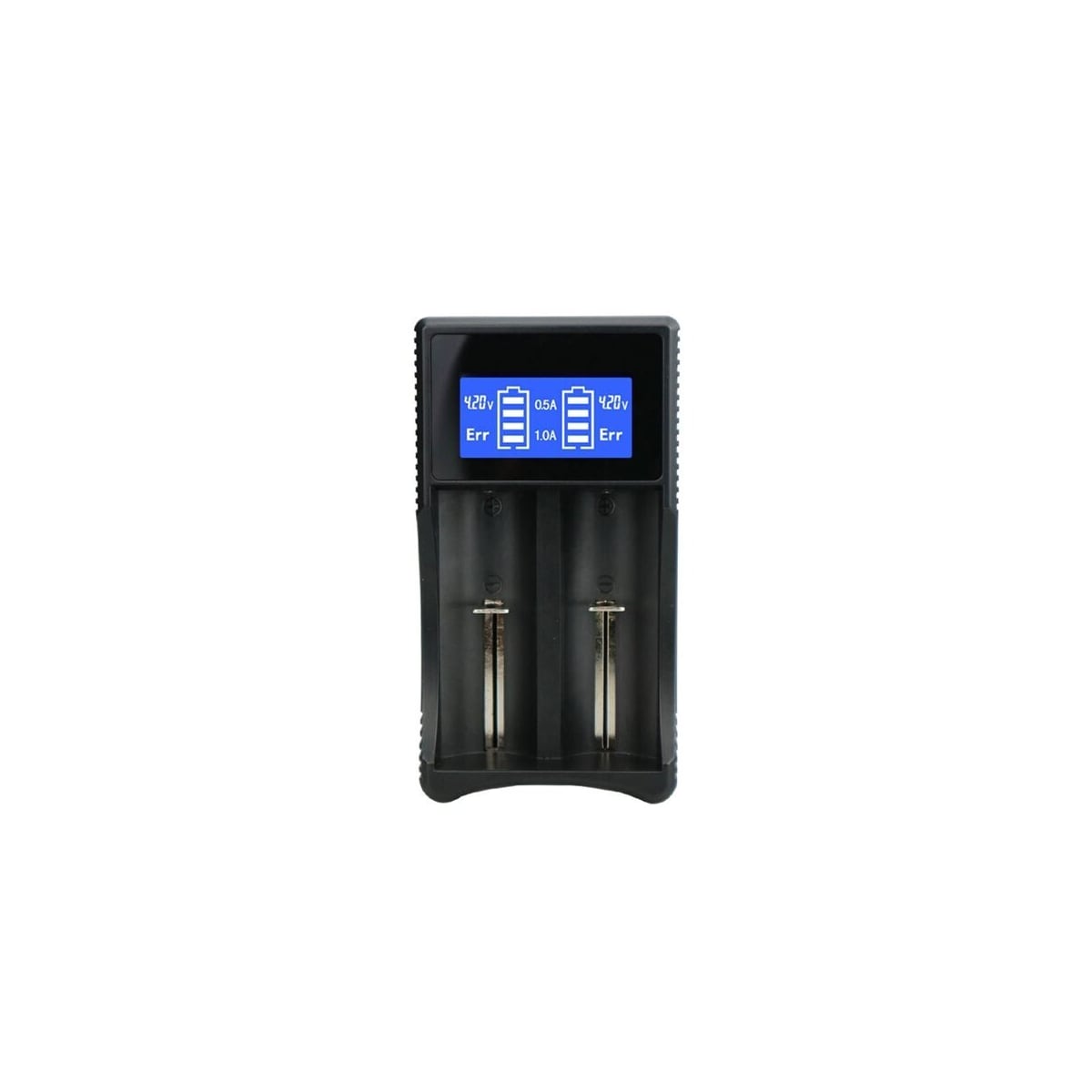 Batterilader SW-3 med LCD-display for 2x 18650-batterier