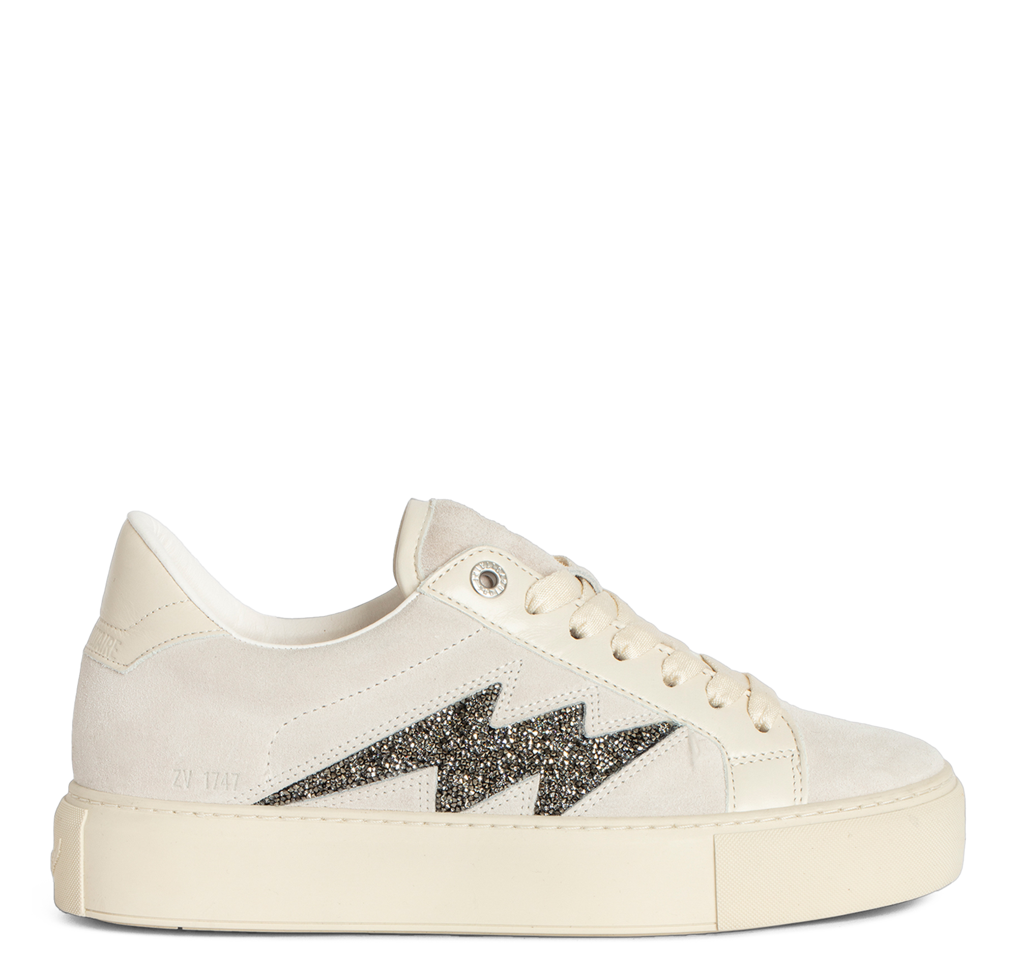 LA FLASH - Baskets basses à plateformes en cuir | Blanc
