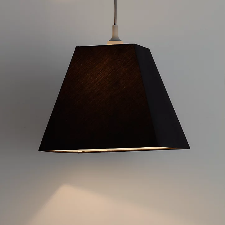 Abat-jour Qarnay Ø30cm GoodHome Noir