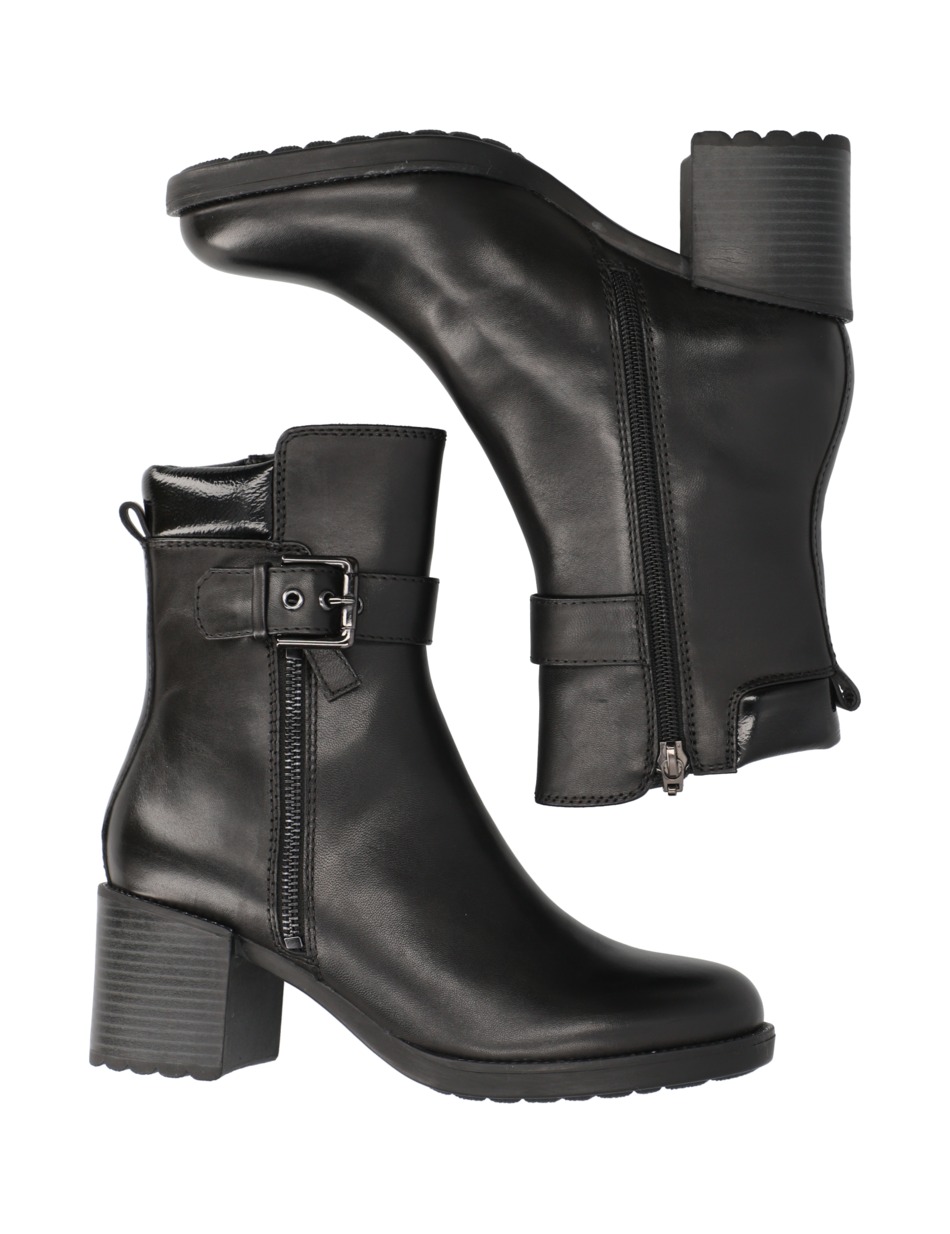 Glattleder Stiefelette