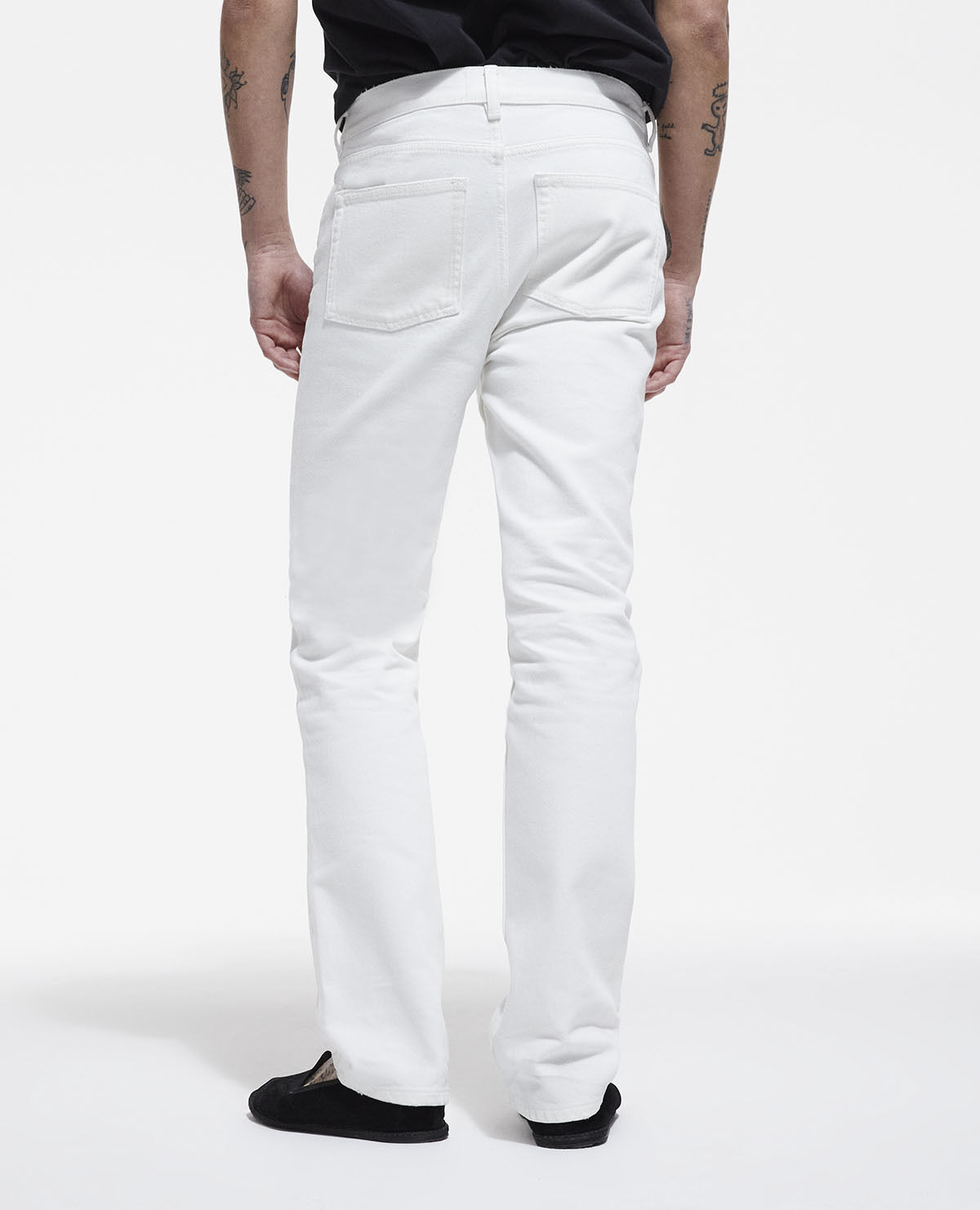 Jean droit blanc
