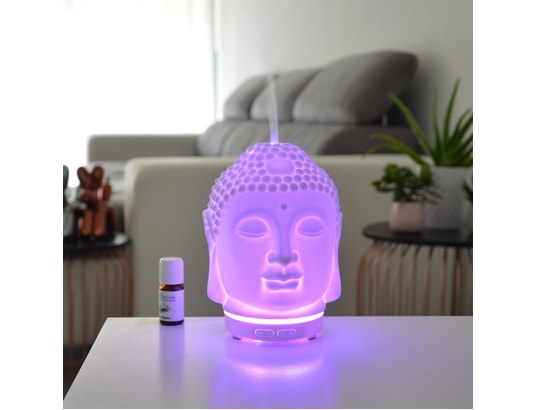 ZEN AROME - Diffuseur d'huiles essentielles Diffuseur tête de bouddha ultrasonique amida