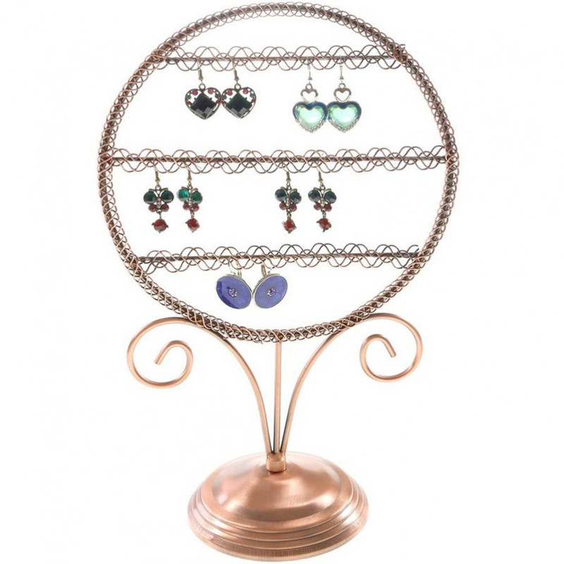 Porte bijoux presentoir boucle d'oreille sweet mirror (24 paires) Cuivre