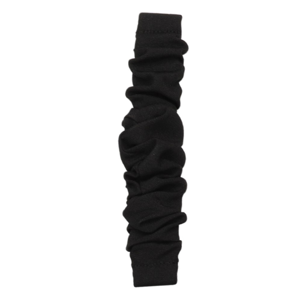 Fitbit Versa 4 / Sense 2 Stoff Ersatz Armband Scrunchie (Gelenkumfang: 185-250mm) - Schwarz