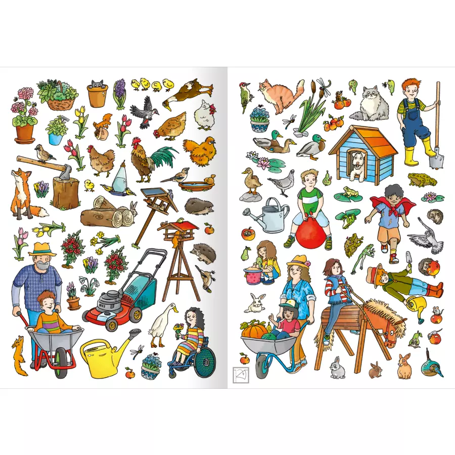 arsEdition Mein Garten-Stickerheft