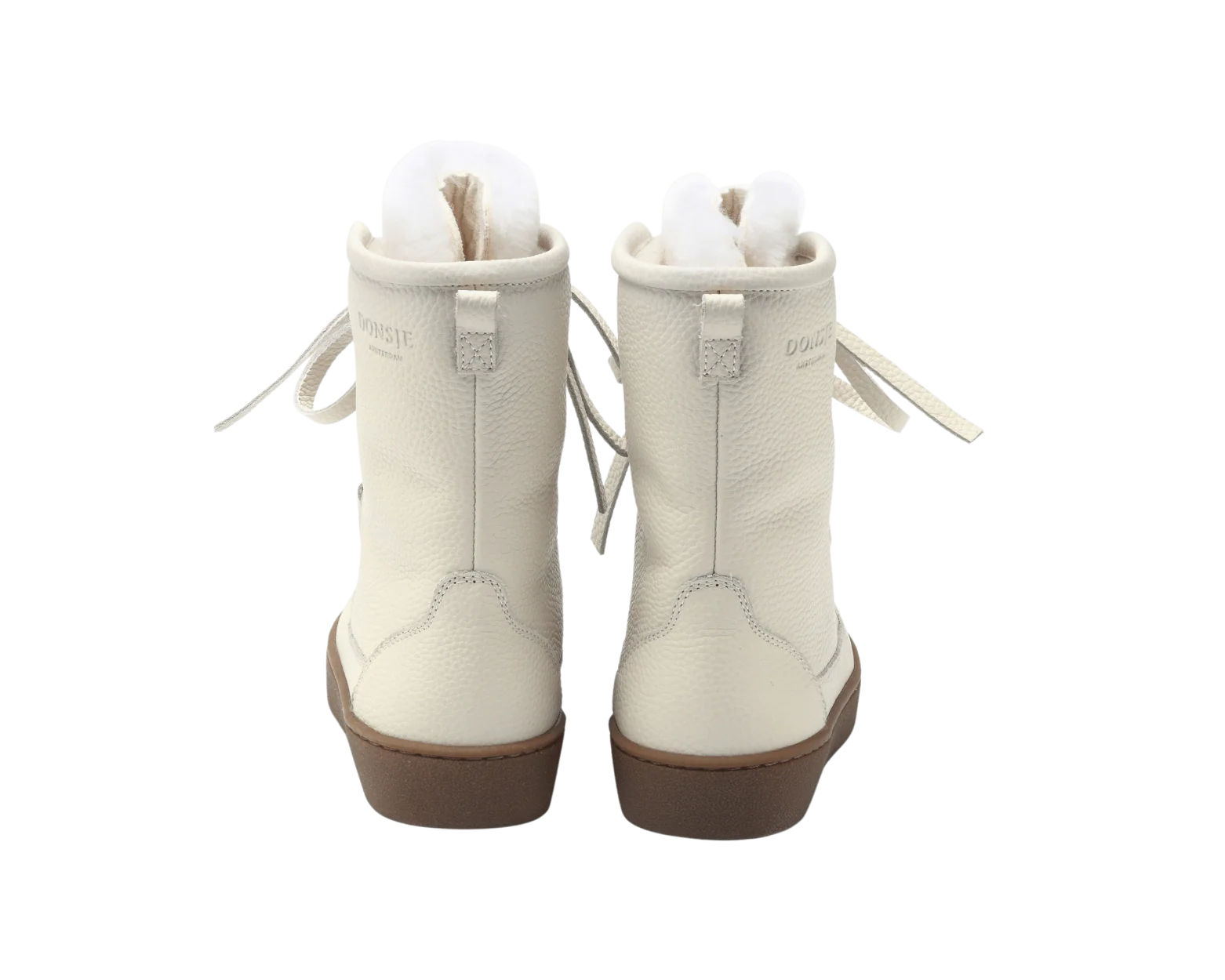 Sonny Boots | Off White Leather