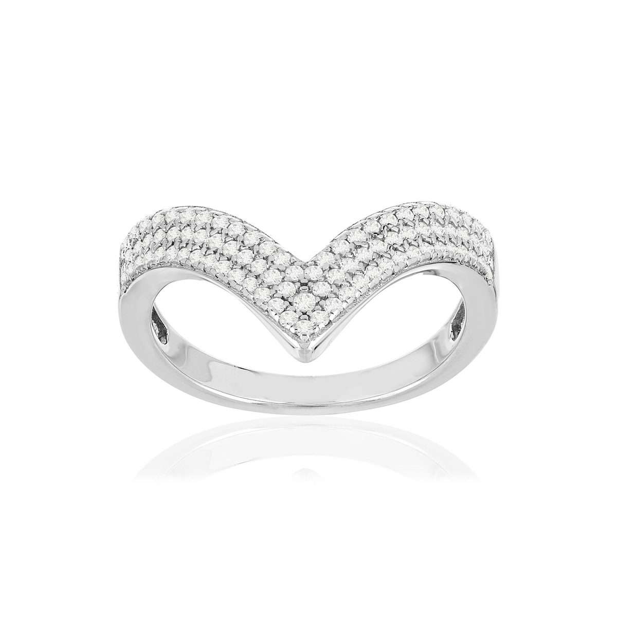 Bague argent 925 zirconias