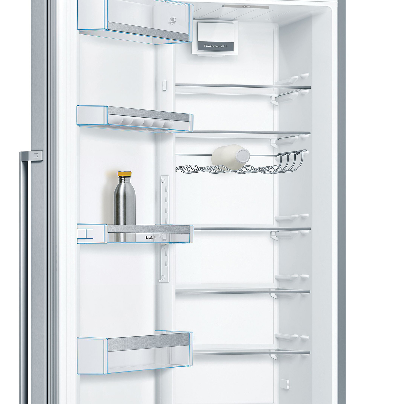 BOSCH Stand-Kühlschrank KSV36BIEP - Edelstahl - E