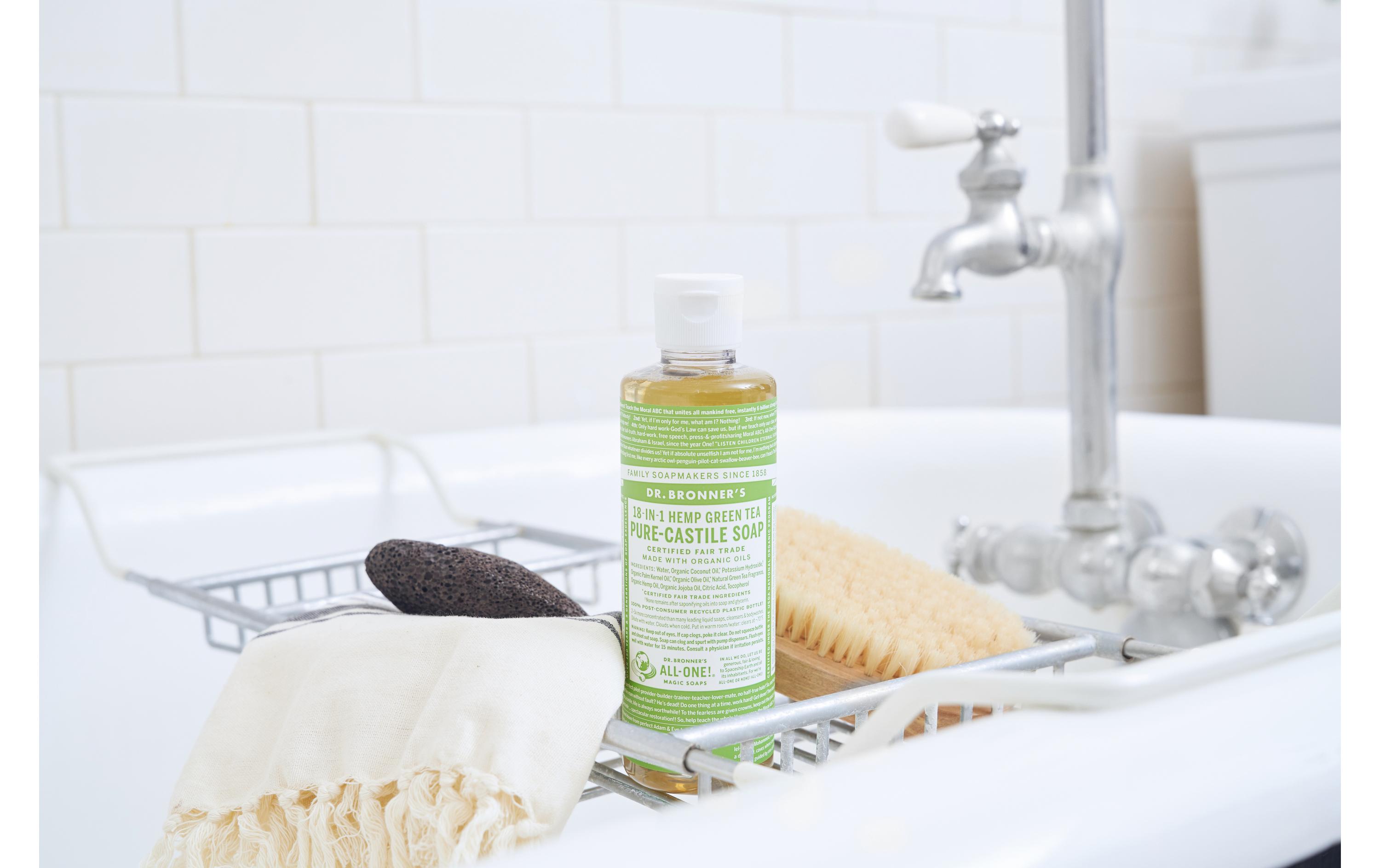 Flüssigseife 18 in 1 Green Tea 240 mlReine Naturseife mit dem belebenden Duft von Grüntee