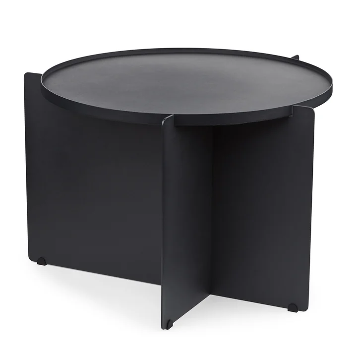 Gejst - Svip Beistelltisch, Ø 60 x 42 cm, schwarz / grau