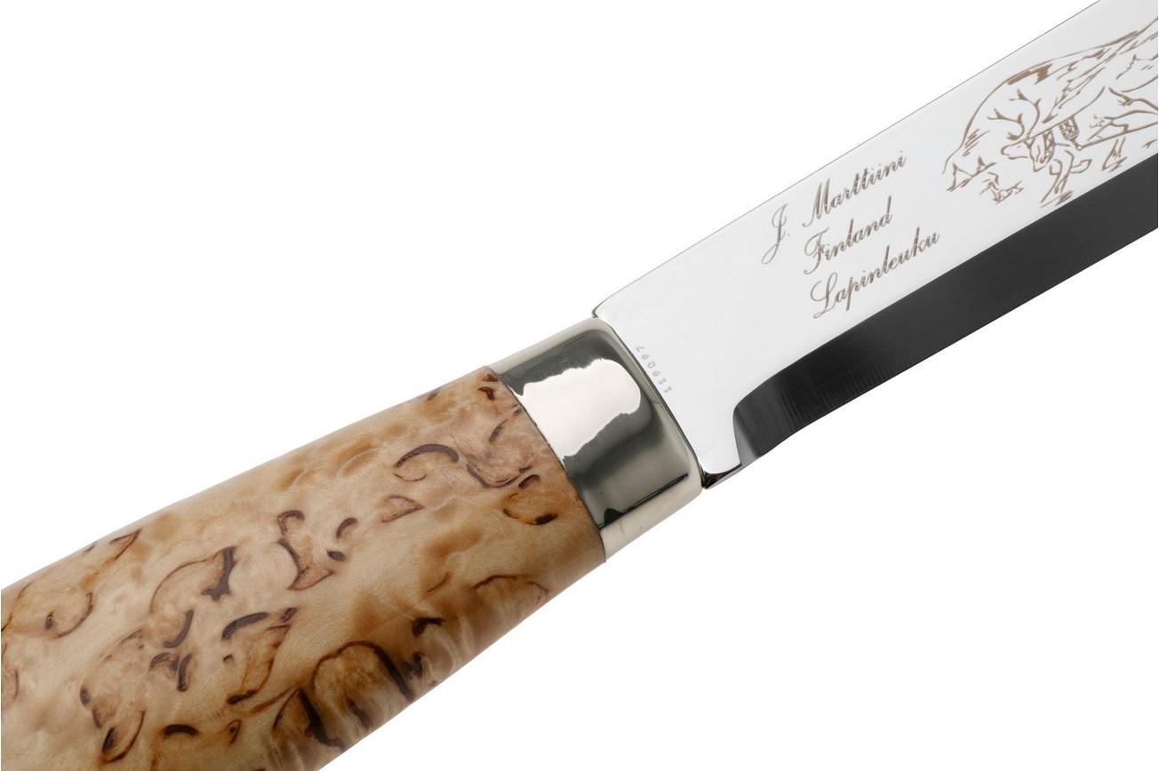 Marttiini Lapp Knife 230, 230010 Stainless, Curly Birch, outdoormes
