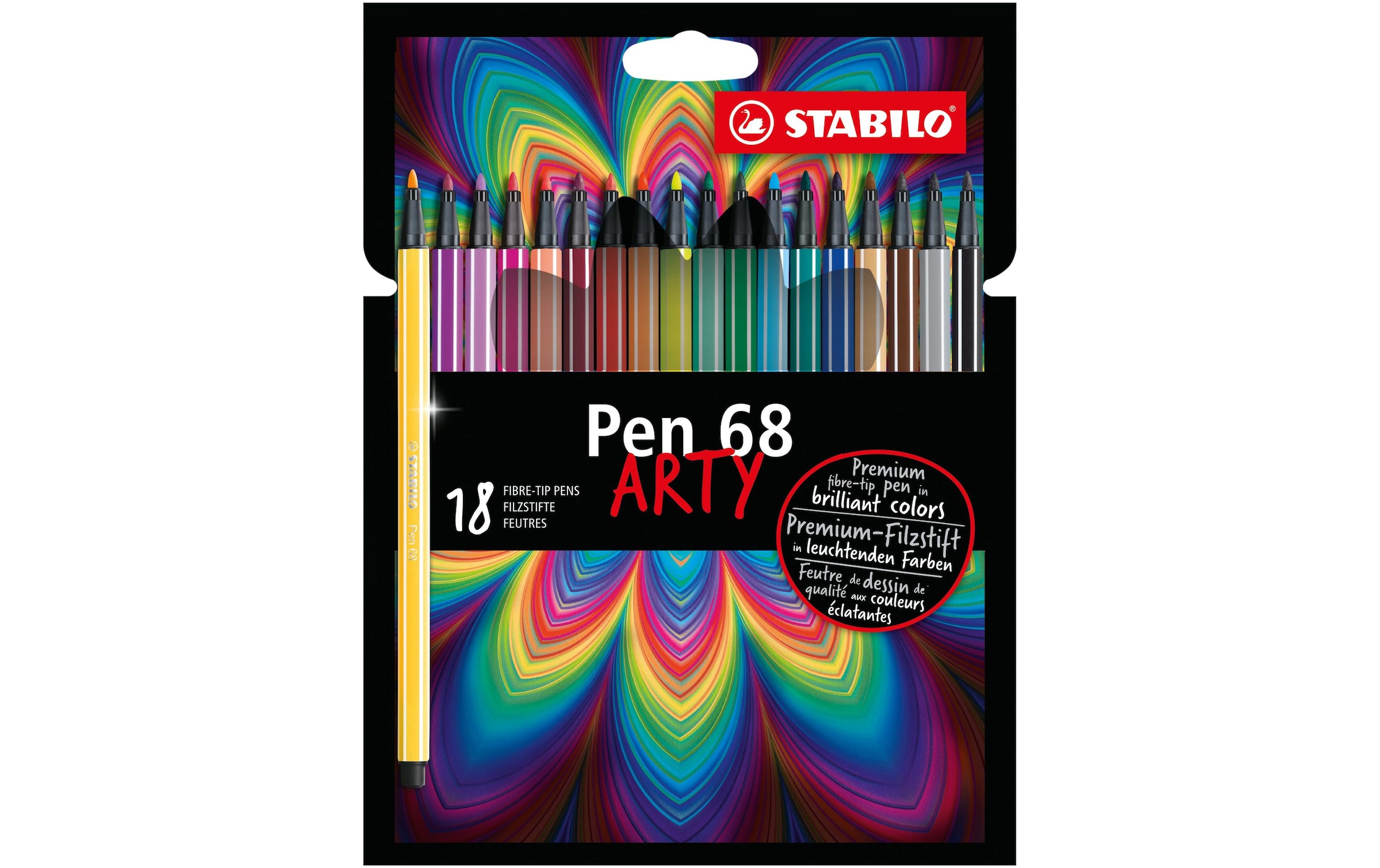 STABILO Faserstift »Pen68 ARTY 18 St« Lichtbeständig
