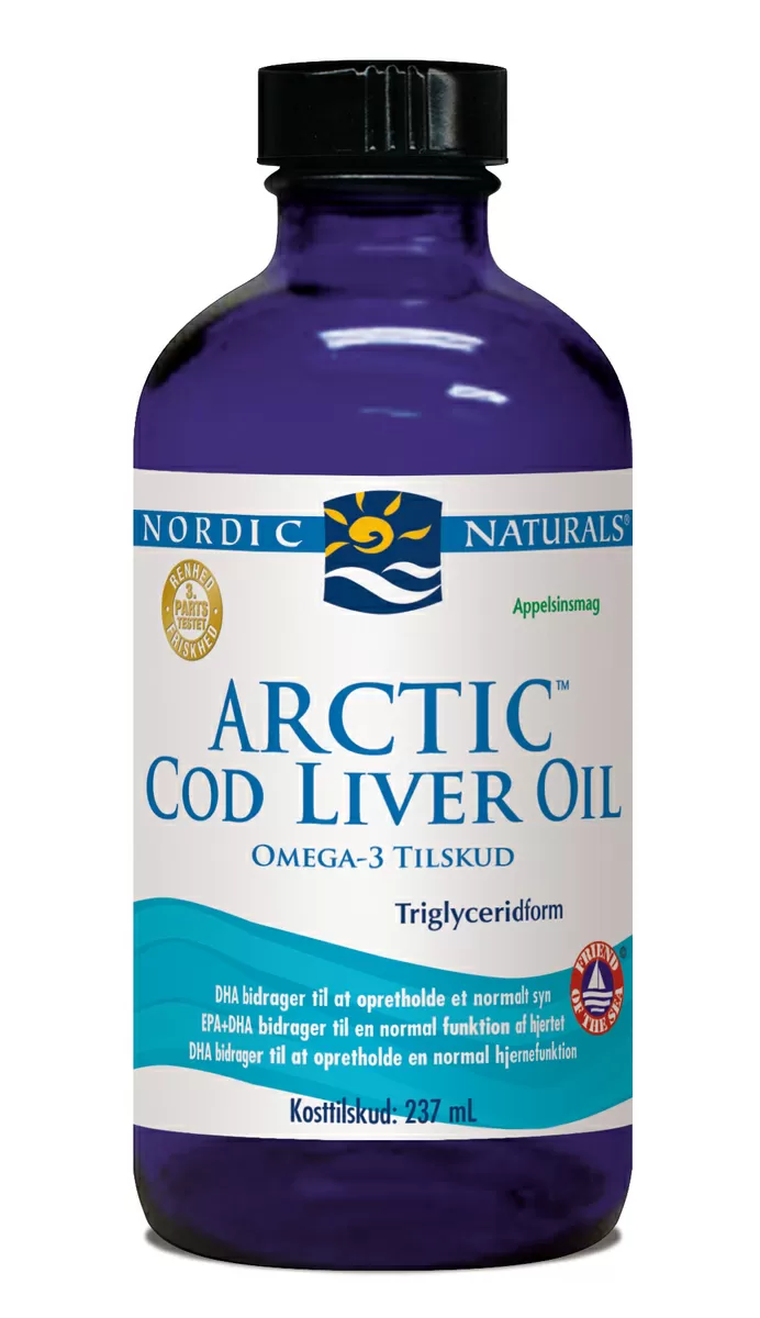 Nordic Naturals Cod Liver Oil m. appelsin - 237 ml