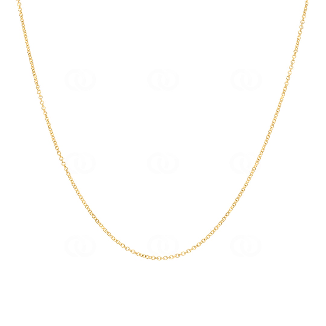 Rundankerkette 750/18 K Gelbgold 1.3mm