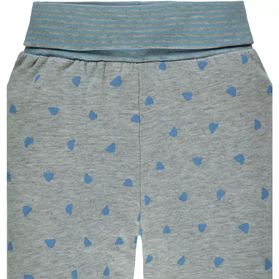 Steiff Leggings, grau mit blauen Teddys