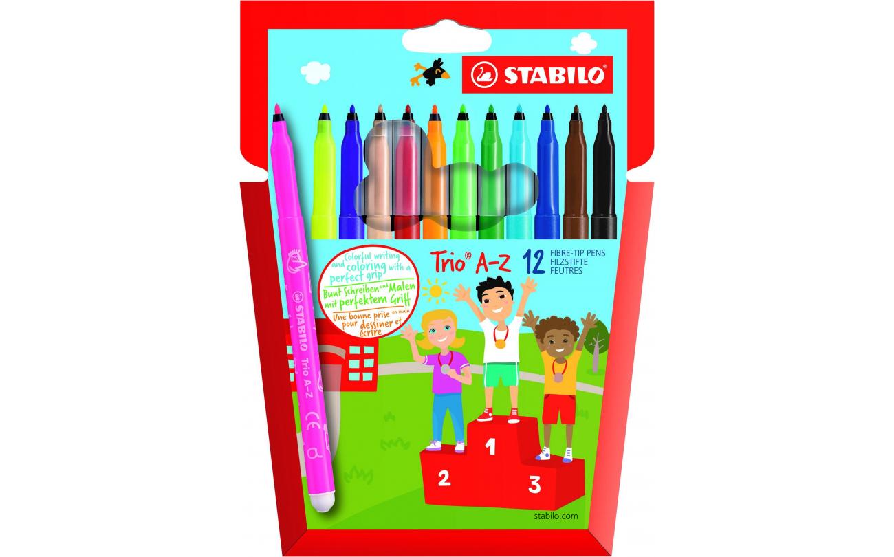 Stabilo Trio A-Z etui 12st