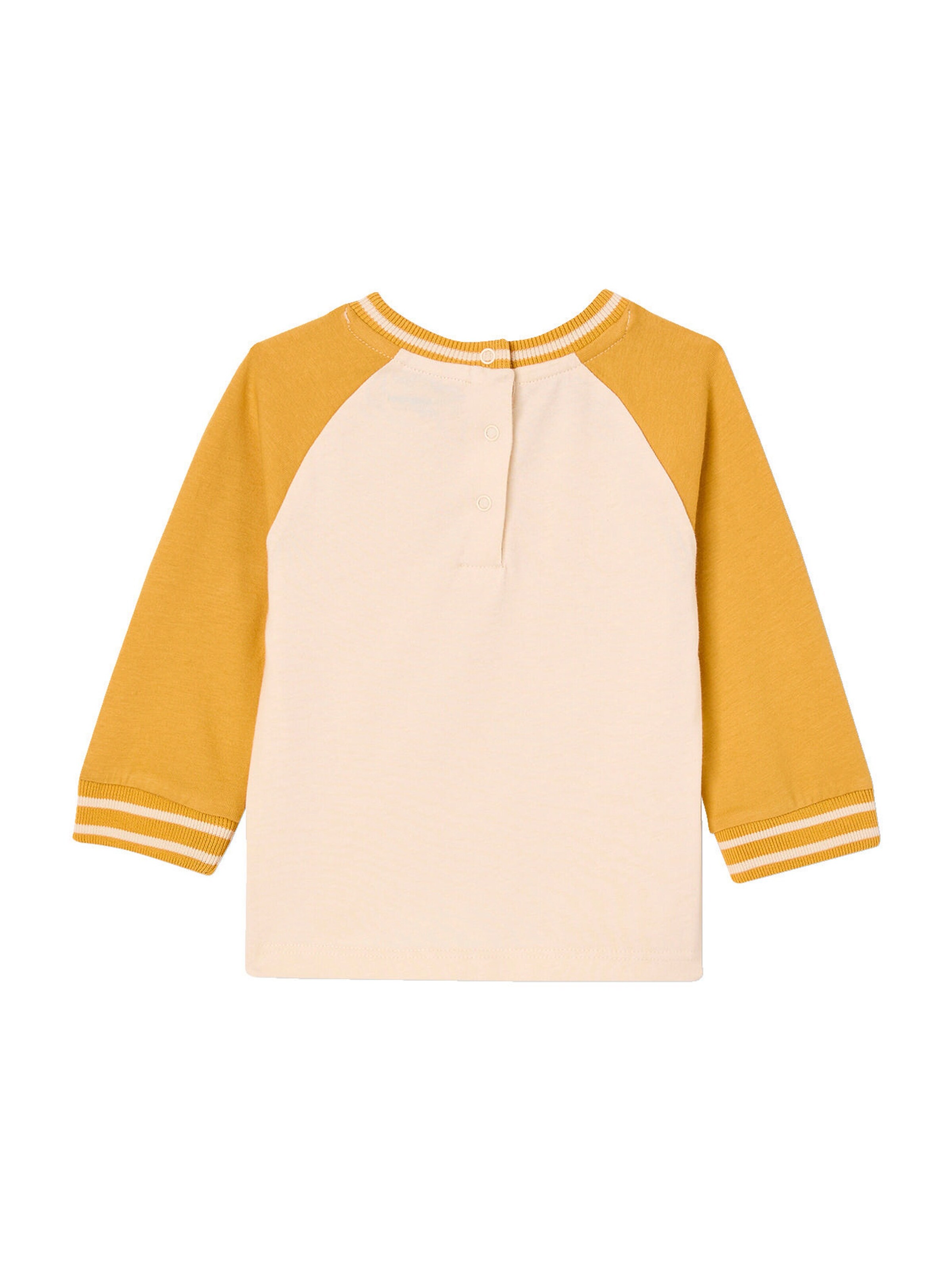 Vertbaudet Bio-Kollektion: Baby Shirt COOL BABY senfgelb