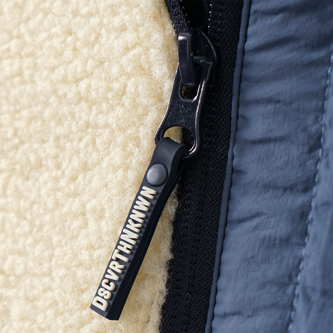 Yigga Jungen Teddyjacke mit Kapuze beige / dunkelblau