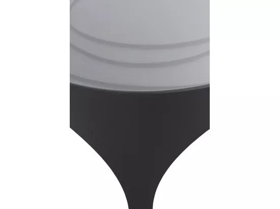 Table basse en métal noir avec verre