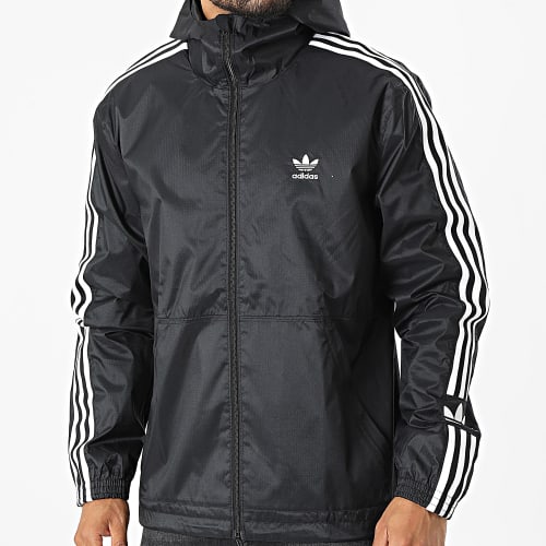 Veste Zippée A Bandes Lock Up HC2006 Noir