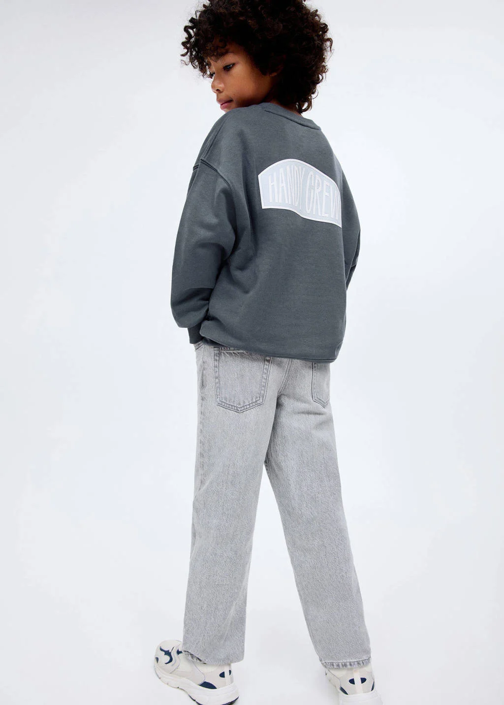 Mango Kids sweater grijs