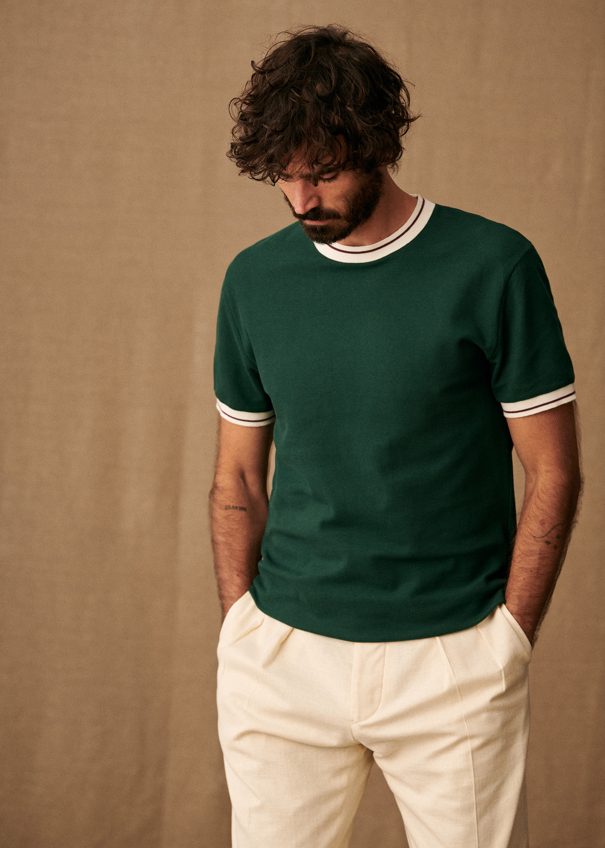 T-Shirt Waller - Vert - POUR LUI 5906603