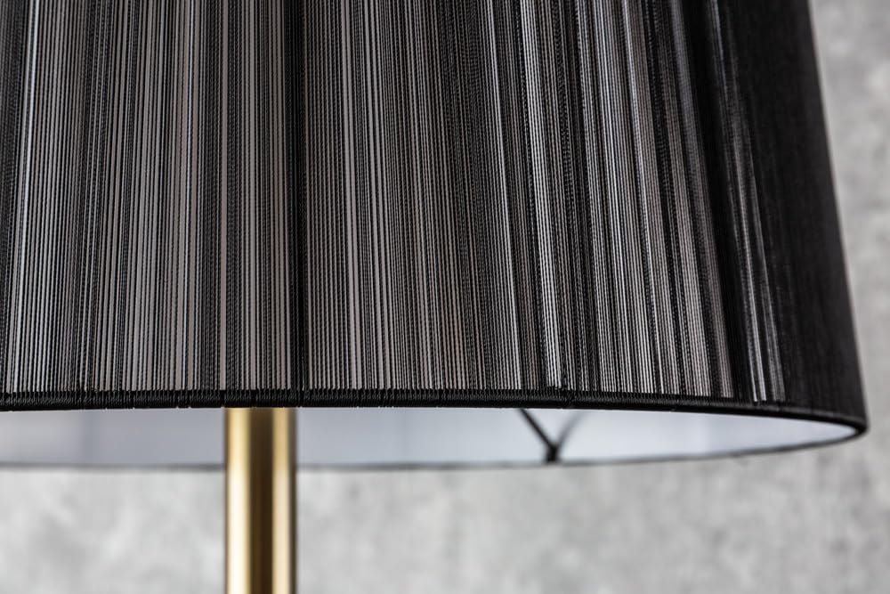 riess-ambiente.de Edle Design Stehlampe LUCIE 160cm schwarz gold gebürstet Barock Stil Stehleuchte Wohnzimmerleuchte